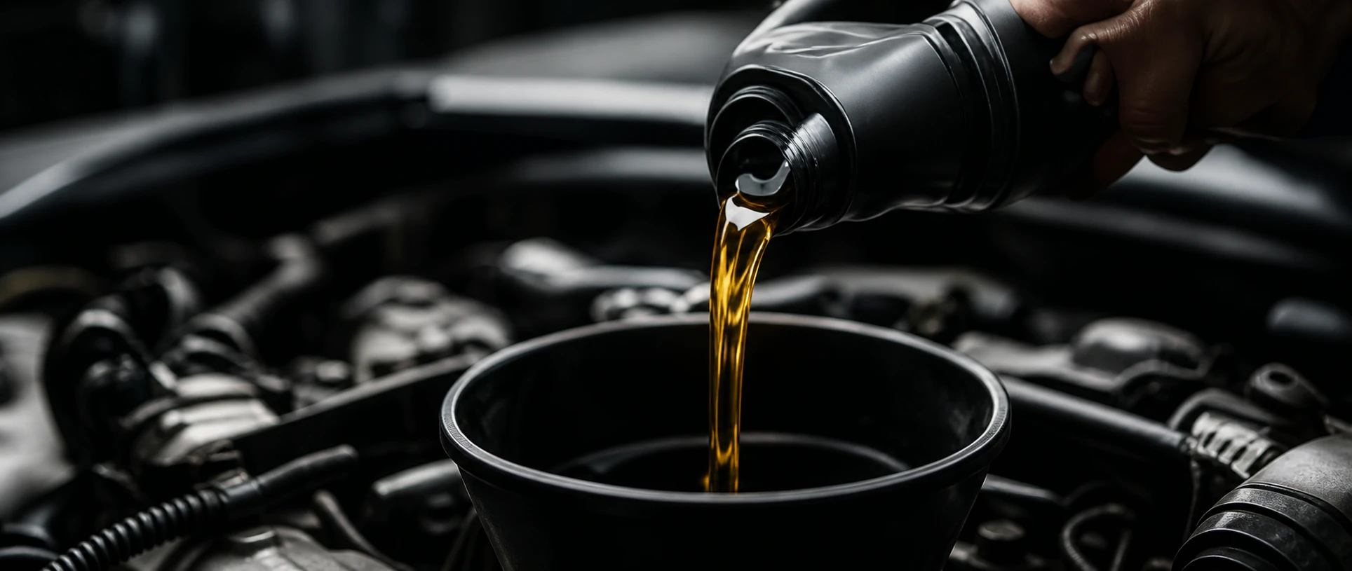 Technician performing scheduled vehicle maintenance service